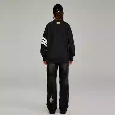 SSUR PLUS x ICONSLAB Striped Crewneck Sweatshirt