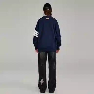 SSUR PLUS x ICONSLAB Striped Crewneck Sweatshirt