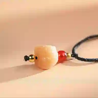 【到手2件】 素于 小众设计天官赐福轻奢高级时尚百搭开运#好运 白玉菩提 项链 男女同款情侣款