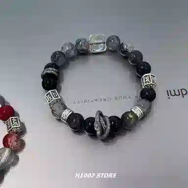 【到手2件】 素于 小众设计天官赐福轻奢高级时尚百搭开运#好运 白玉菩提 项链 男女同款情侣款