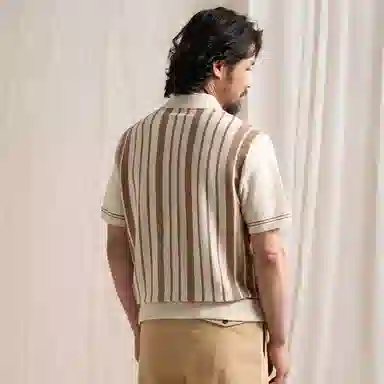 CULTUM Retro Striped Polo