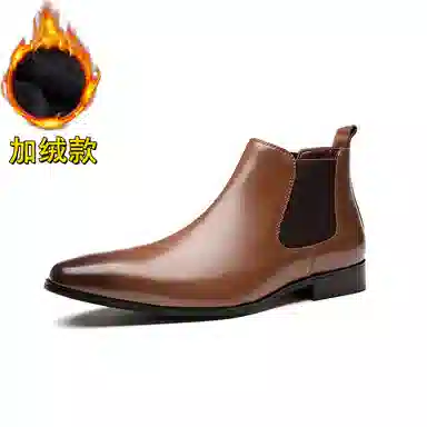 卡尔丹顿 牛皮 简约舒适经典 通勤百搭商务 小众英伦精英 面试正装 时尚潮流轻奢优雅 轻便耐磨 绅士通勤办公 短筒 切尔西靴 男款