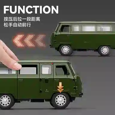 华一 俄罗斯瓦滋旅行者车战斗民族巴士 成品模型