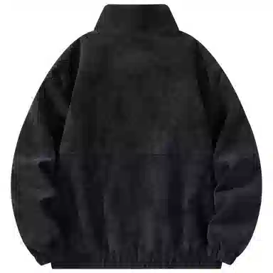 帕丁顿熊 复古日系工装拼接夹克外套简约宽松翻领休闲防风机车皮衣 男女同款