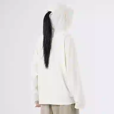 帕丁顿熊 基础款复古简约十字菱形刺绣纯色宽松短板连帽户外功能性凉感高弹力亲肤超轻速干透气皮肤衣防水防紫外线 凉感超轻透气防晒服 男女同款