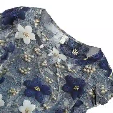 云妃秀 大码女装雪纺衫花卉时尚休闲宽松显瘦遮肉胖妹妹圆领短袖夏季 女款