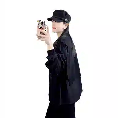 云妃秀 宽松显瘦针织衫 女款 黑色