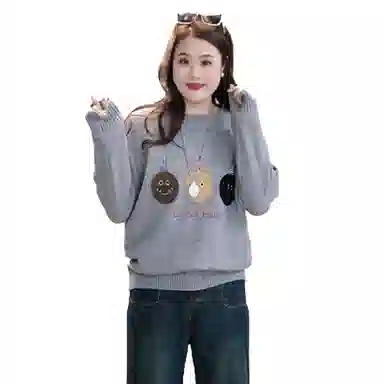 云妃秀 大码女装气质减龄针织衫 女款