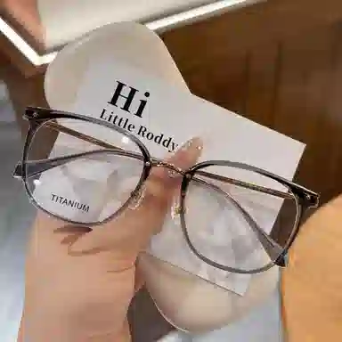 小罗弟 轻奢进口 钛 圆形 光学镜架 男女同款情侣款