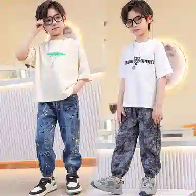 棉基因长裤 休闲时尚潮流 中小童