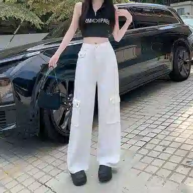 兰缪 潮流时尚舒适百搭牛仔裤 女款