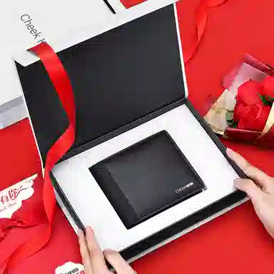 cheekkiss Short Business Wallet Black