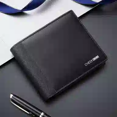 cheekkiss Short Business Wallet Black