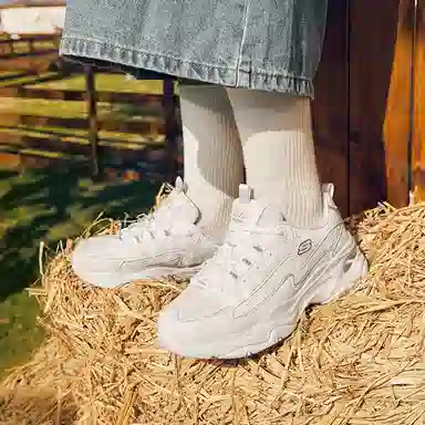 Skechers D'lites 4.0 White Silver