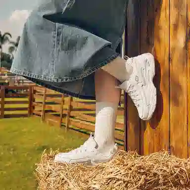 Skechers D'lites 4.0 White Silver