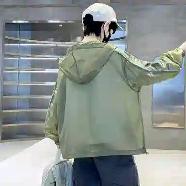 棉基因防晒服 洋气宽松连帽长袖 中小童