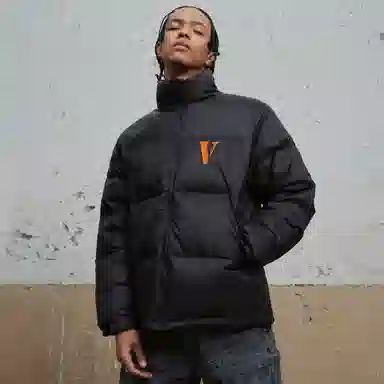 VLONE Gothic Embroidery Puffer Jacket