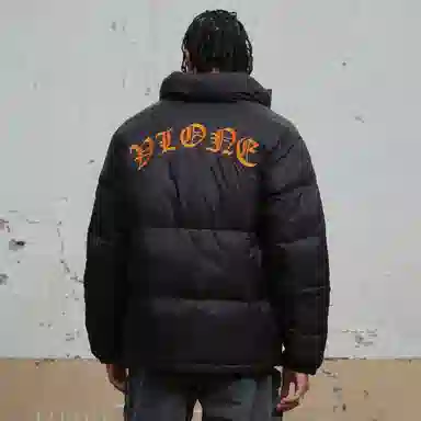 VLONE Gothic Embroidery Puffer Jacket