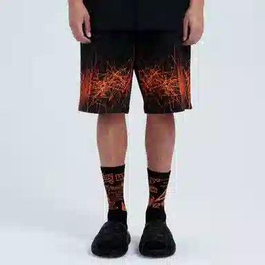 VLONE Logo Print Knit Shorts