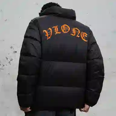 VLONE Gothic Embroidery Puffer Jacket