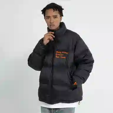 VLONE Classic Logo Down Jacket Black Silver