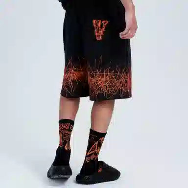 VLONE Logo Print Knit Shorts