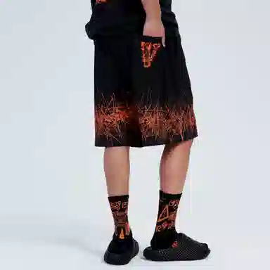VLONE Logo Print Knit Shorts