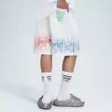 VLONE Logo Print Knit Shorts