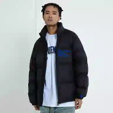 VLONE Classic Logo Down Jacket Black Silver