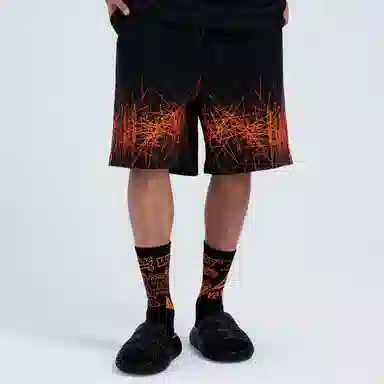 VLONE Logo Print Knit Shorts