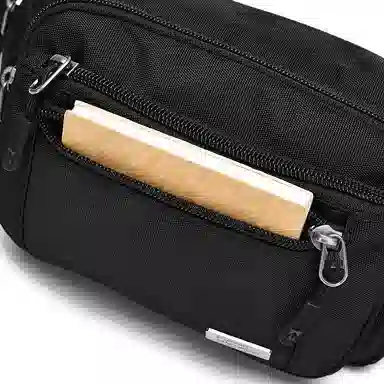 埃尔蒙特 多功能运动跑步简约 涤纶（聚酯纤维） 腰包 男女同款情侣款 黑色/卡其