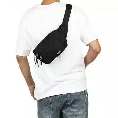 埃尔蒙特 多功能运动跑步简约 涤纶（聚酯纤维） 腰包 男女同款情侣款 黑色/卡其