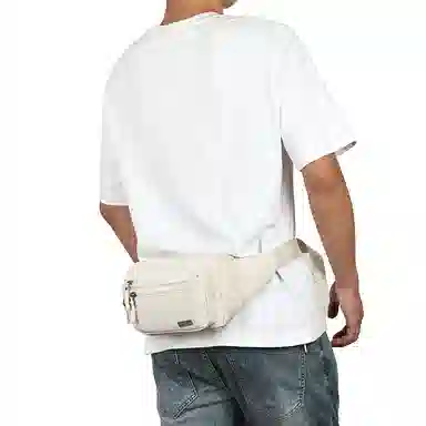 埃尔蒙特 多功能运动跑步简约 涤纶（聚酯纤维） 腰包 男女同款情侣款 黑色/卡其