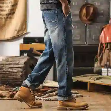 Jayleno Vintage Loose Straight Jeans