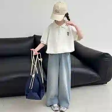 木木屋休闲运动套装 舒适轻盈柔软透气 米白色 儿童款