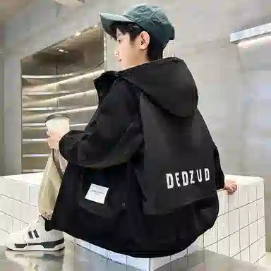 木木屋夹克外套 舒适亲肤连帽拉链 儿童款