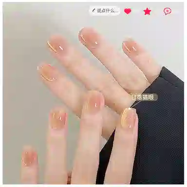 恩妮诗 镜面超亮猫眼鎏金灯带猫眼甲油胶 流行秋冬野莓晶石猫眼