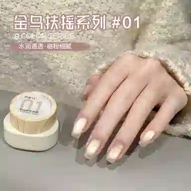 恩妮诗 金乌扶摇猫眼指甲油胶 秋冬新款镜面绸缎月光猫 眼美甲胶