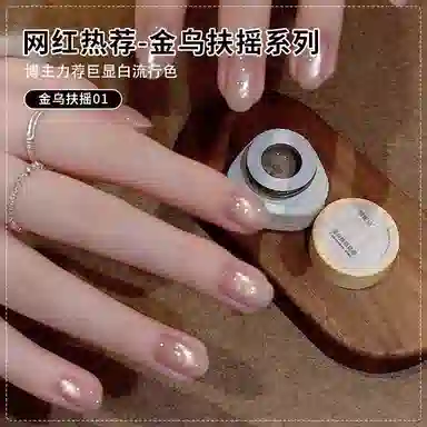 恩妮诗 金乌扶摇猫眼指甲油胶 秋冬新款镜面绸缎月光猫 眼美甲胶