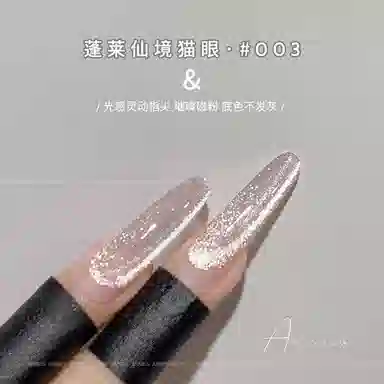 恩妮诗 恩妮诗蓬莱仙境猫眼指甲油胶闪不发灰冰晶猫眼美甲胶