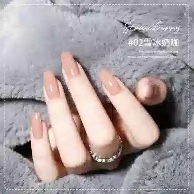 恩妮诗 草莓晶系列夏季显白玉脂裸色 指甲油胶美甲店专用光疗指甲胶