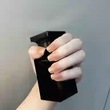 嘉比兔 落日余晖  穿戴甲 短梯鎏金晕染 纯欲 猫眼