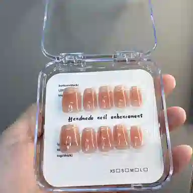 嘉比兔 落日余晖  穿戴甲 短梯鎏金晕染 纯欲 猫眼