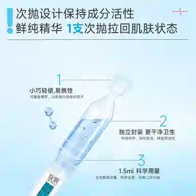 绽妍 三重蛋白 面膜蓝铜肽速修精华液次抛套组 舒缓 敏感肌快速缓解干痒红补水出游晒后急救修护组合