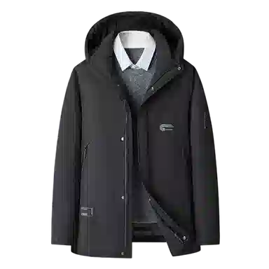 SNOW FLYING Mid-Length Down Jacket