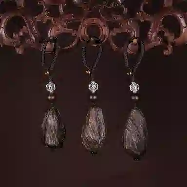 工匠一族 原木随形十二生肖本命佛汽车吉祥好运带香味 檀木 挂件 男女同款情侣款