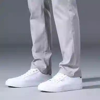 海尔斯 薄款纯色弹力修身舒适简约百搭休闲裤 男款