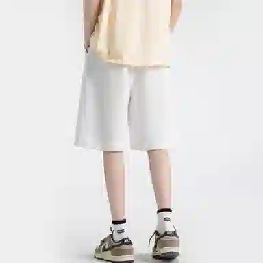 海尔斯 美式高街纯色舒适中腰系带百搭宽松休闲短裤 男款