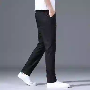 海尔斯 薄款纯色弹力修身舒适简约百搭休闲裤 男款