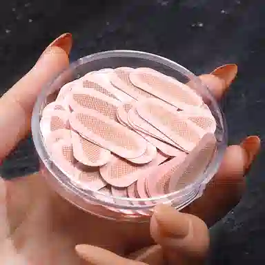 悦乐己  网纹蕾丝双眼皮贴带收纳盒无痕自然隐形内双美目贴橄榄椭圆 单面